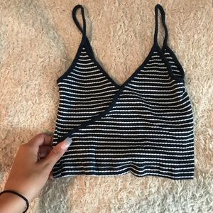 striped crop top